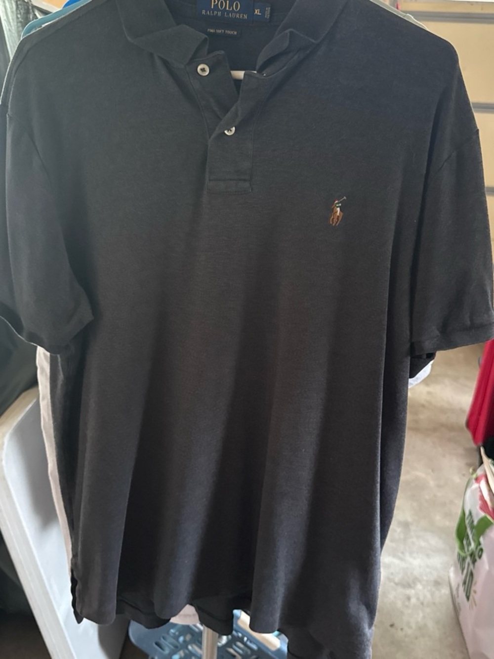 Ralph Lauren Black Short-Sleeve Polo Shirt with Pony Logo